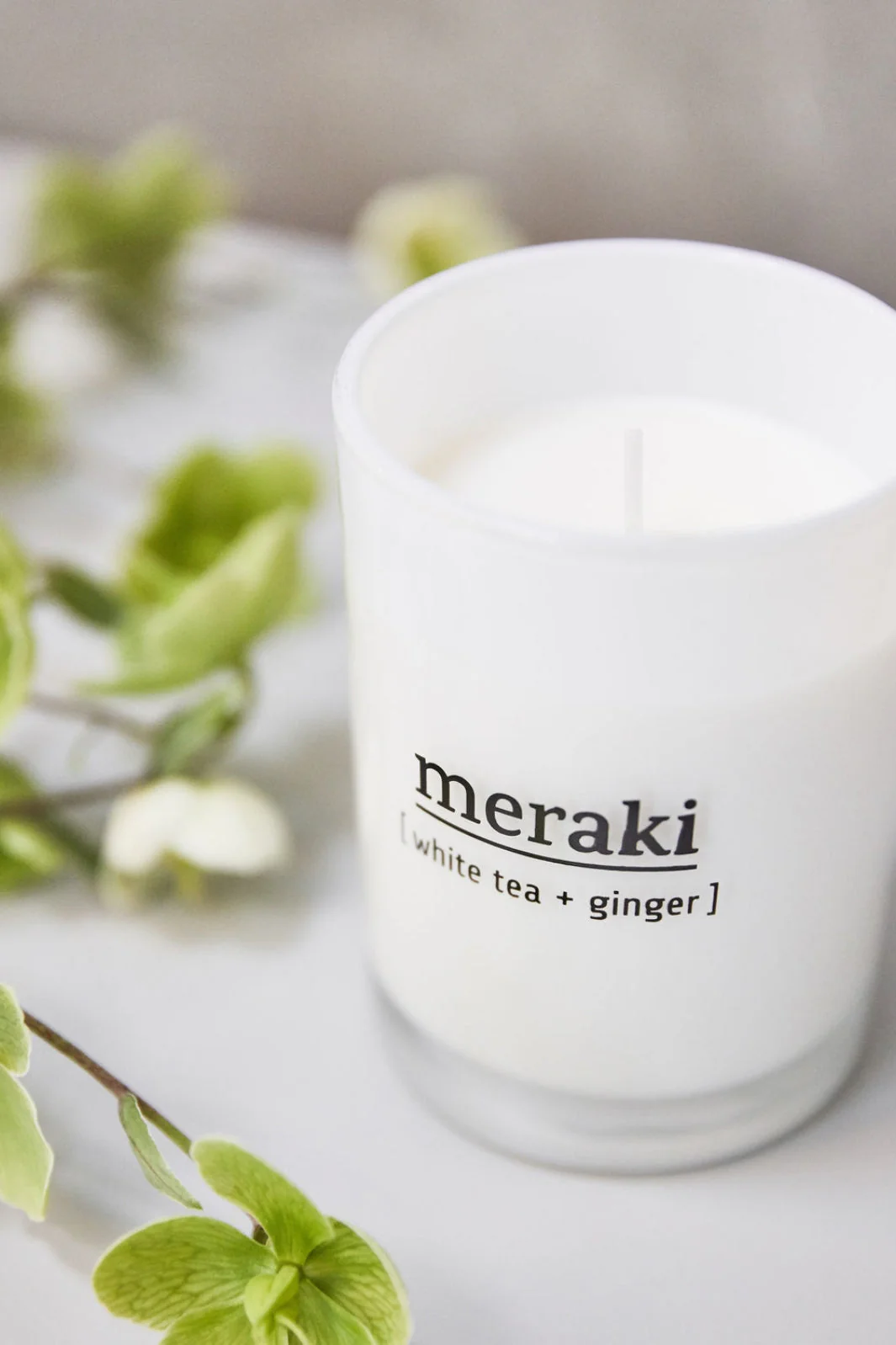 Meraki Duftlys white tea ginger 1