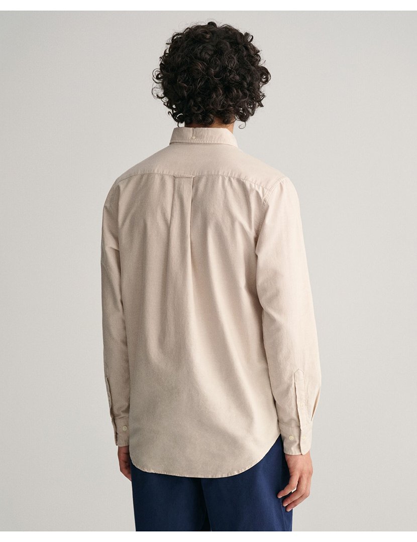 Classic Long Sleeve Oxford Shirt Beige