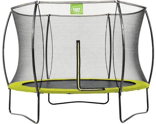 EXIT Silhouette trampoline met veiligheidsnet Ø 244 cm limoen