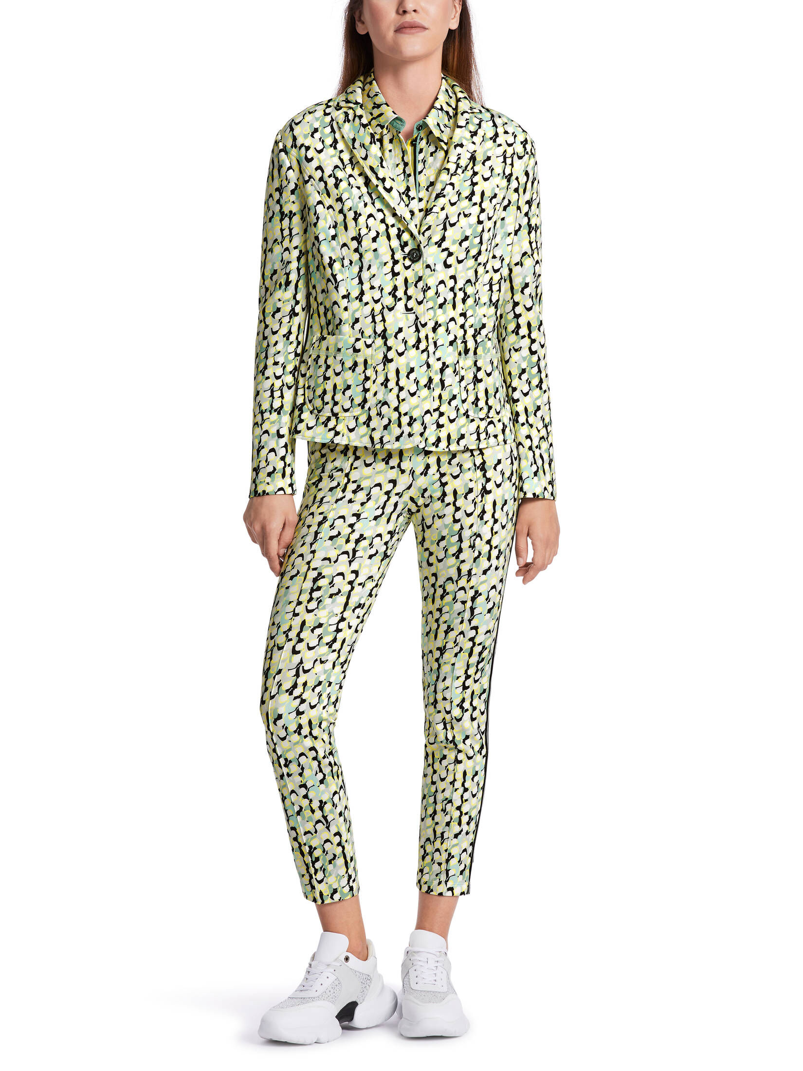 Marc Cain| Damen 70ies Blazer mit grafischem Alloverprint