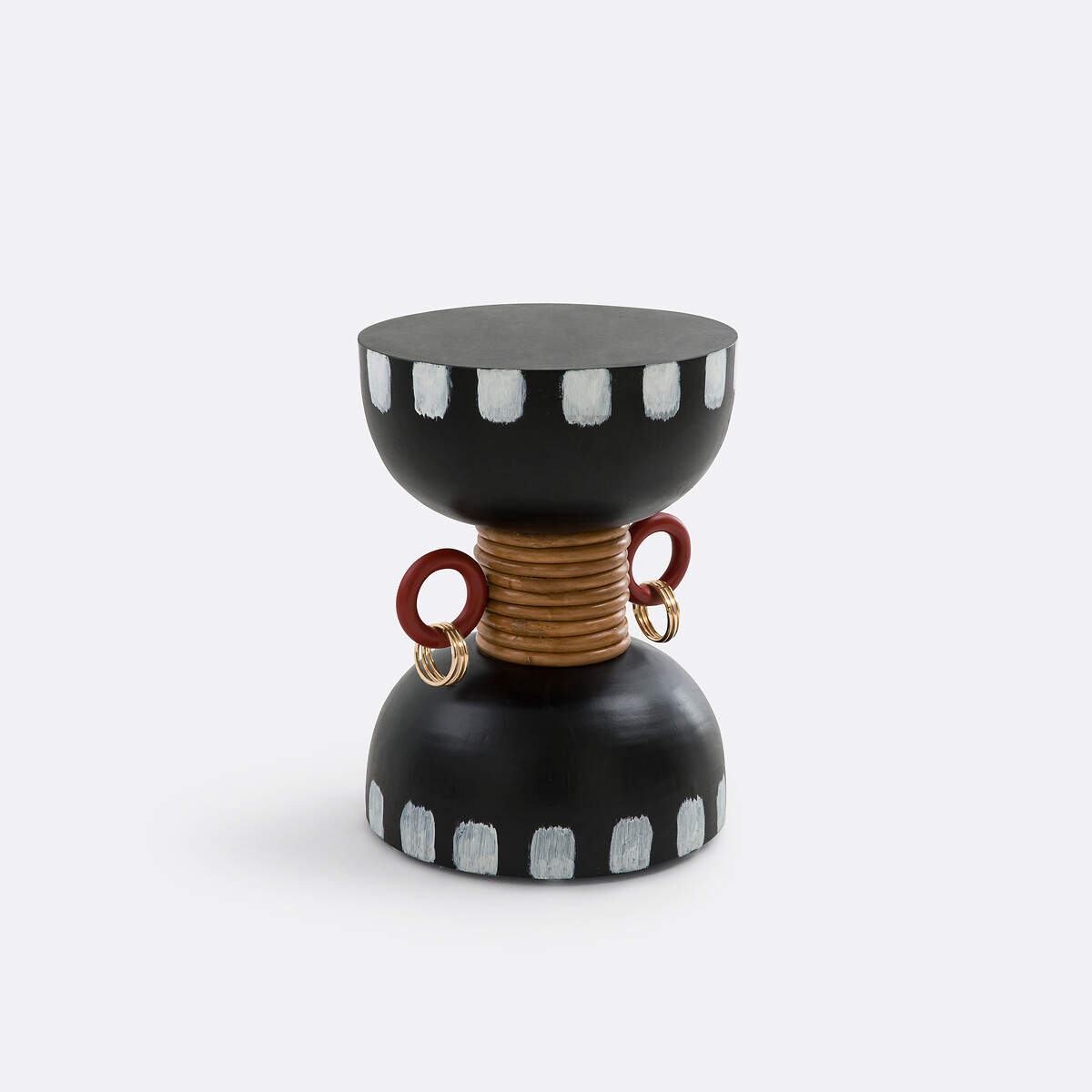 MAMA SHELTER X LA REDOUTE INTERIEURS<br>Mesa lateral em suar e rattan, Toumtamtoum-Toum