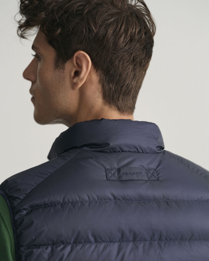 Gant LIGHT DOWN VEST Evening blue