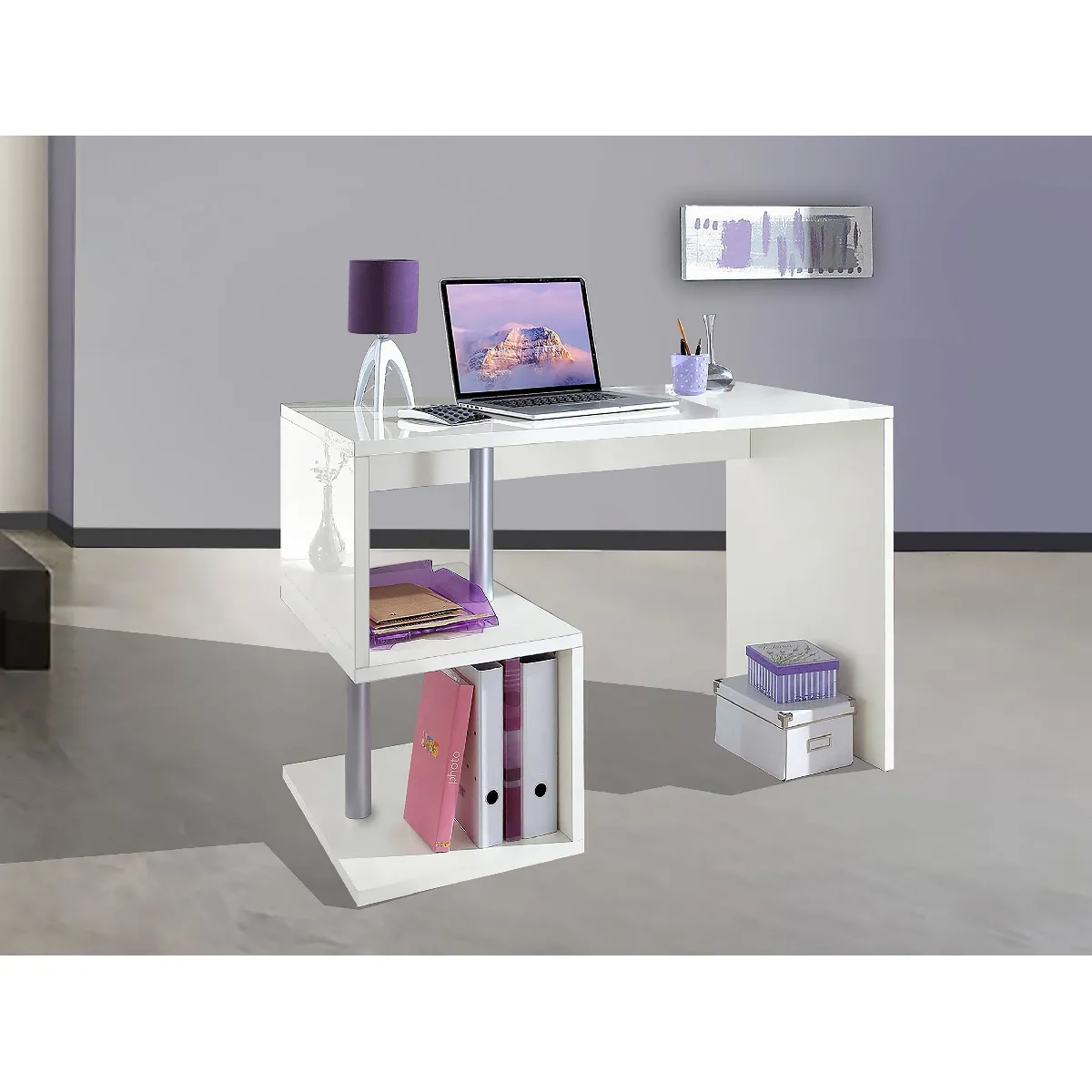 Alter Esse Bureau - Blanc Brillant