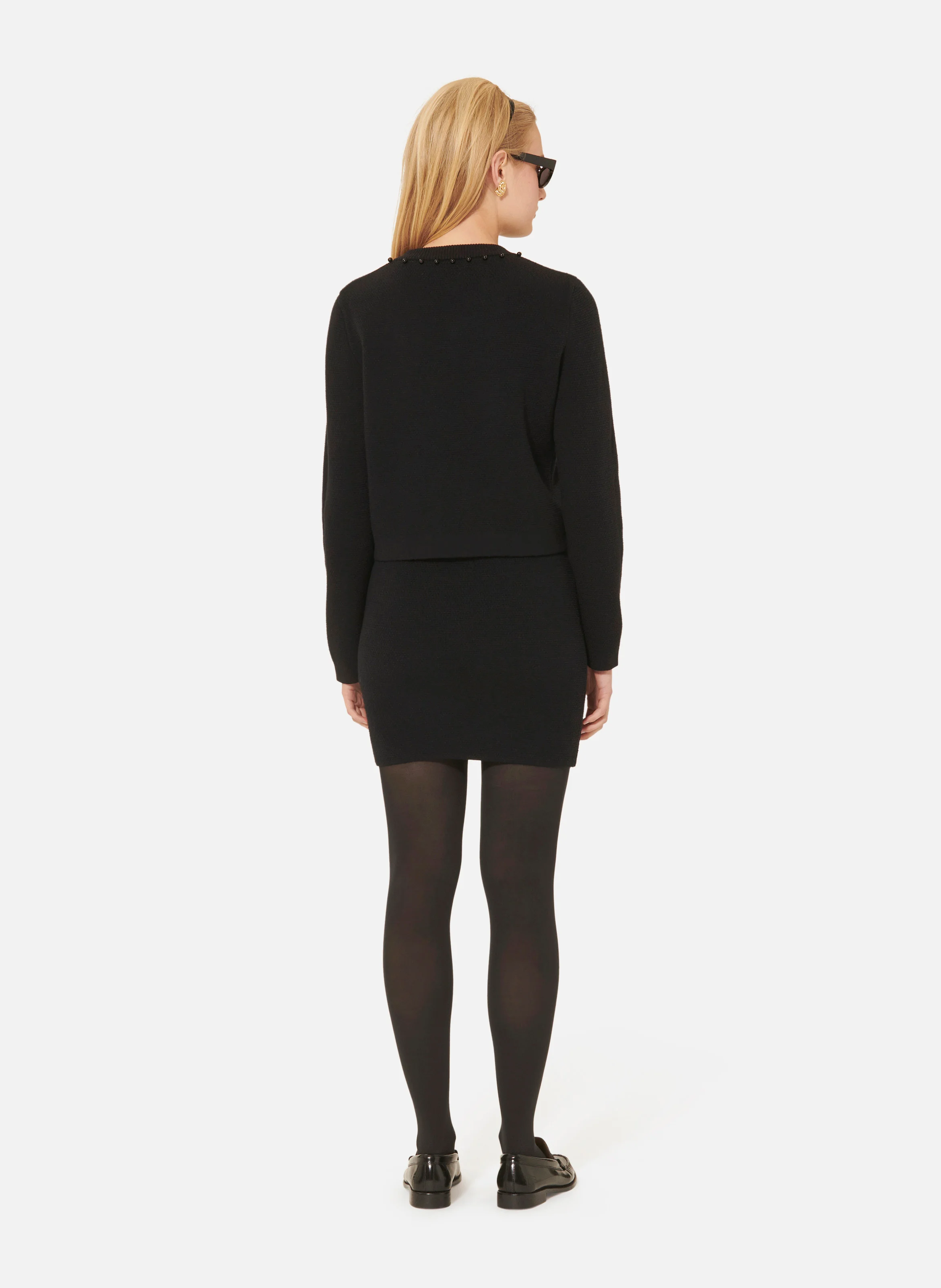 GUETTY - Gilet court en maille| Noir