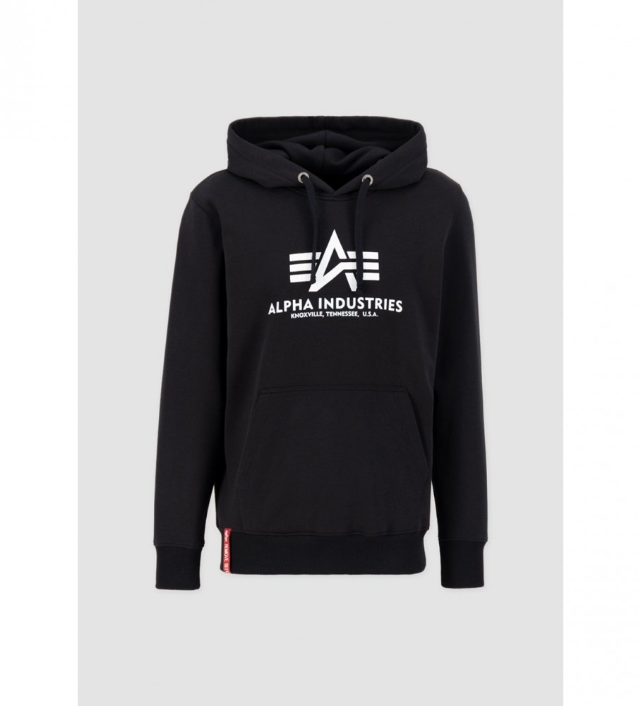 Moletom básico preto da Alpha Industries