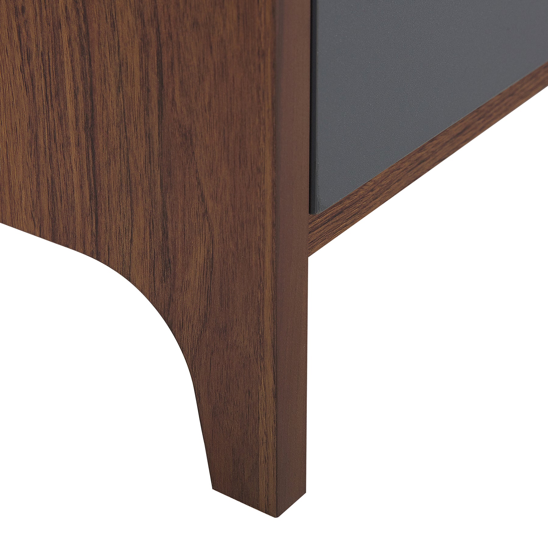 Beliani - MEDFORT - Dressoir - Donkerbruin|Grijs - Vezelplaat