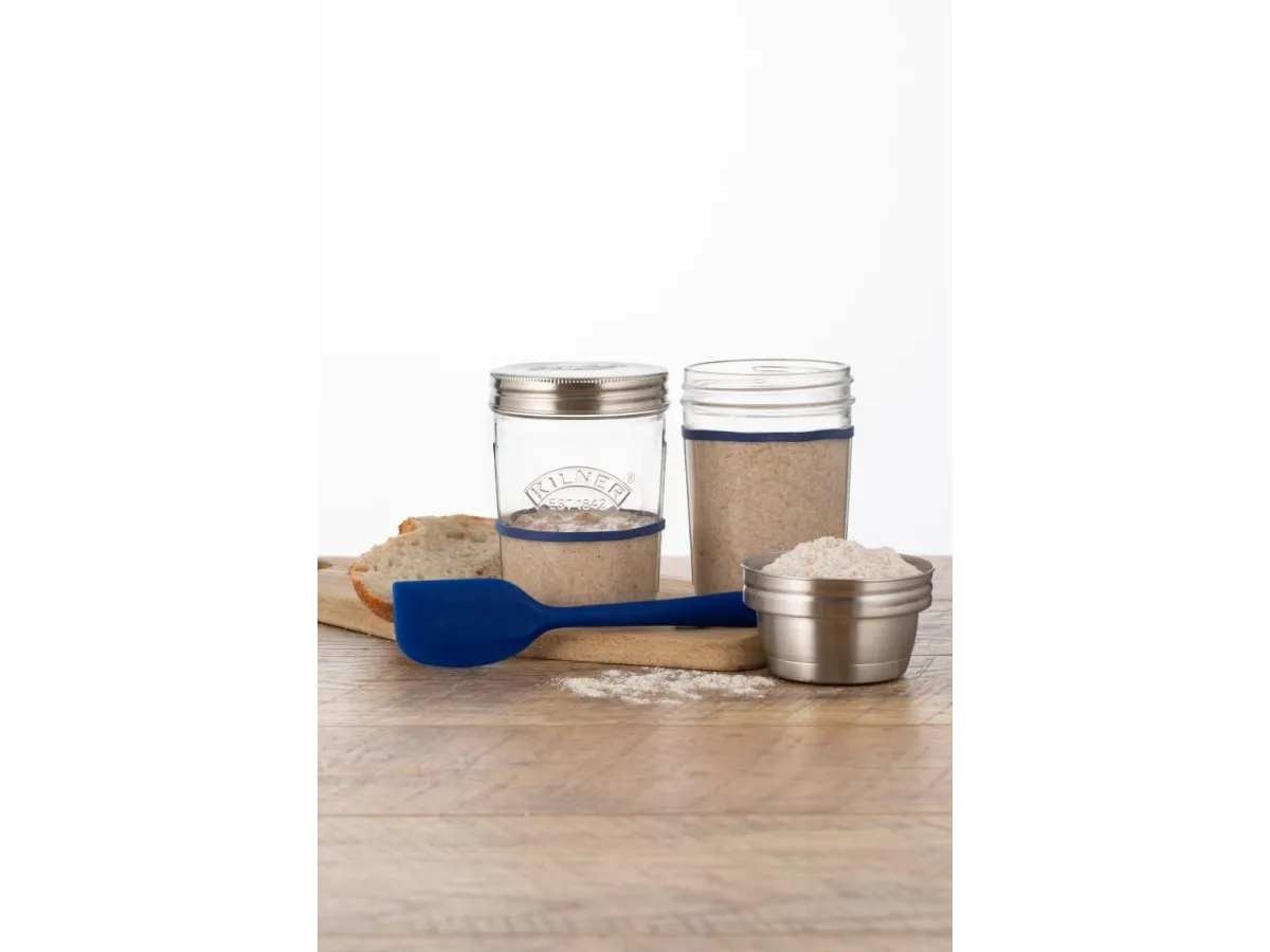 Surdej starter Kilner® - 2x0,35 l - Glas - Silikone - RF - klar
