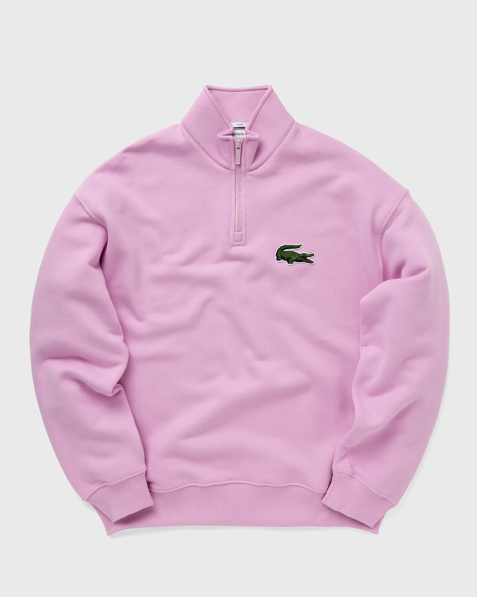 Lacoste HIGH-NECK ORGANIC COTTON ZIP-UP SWEATSHIRT