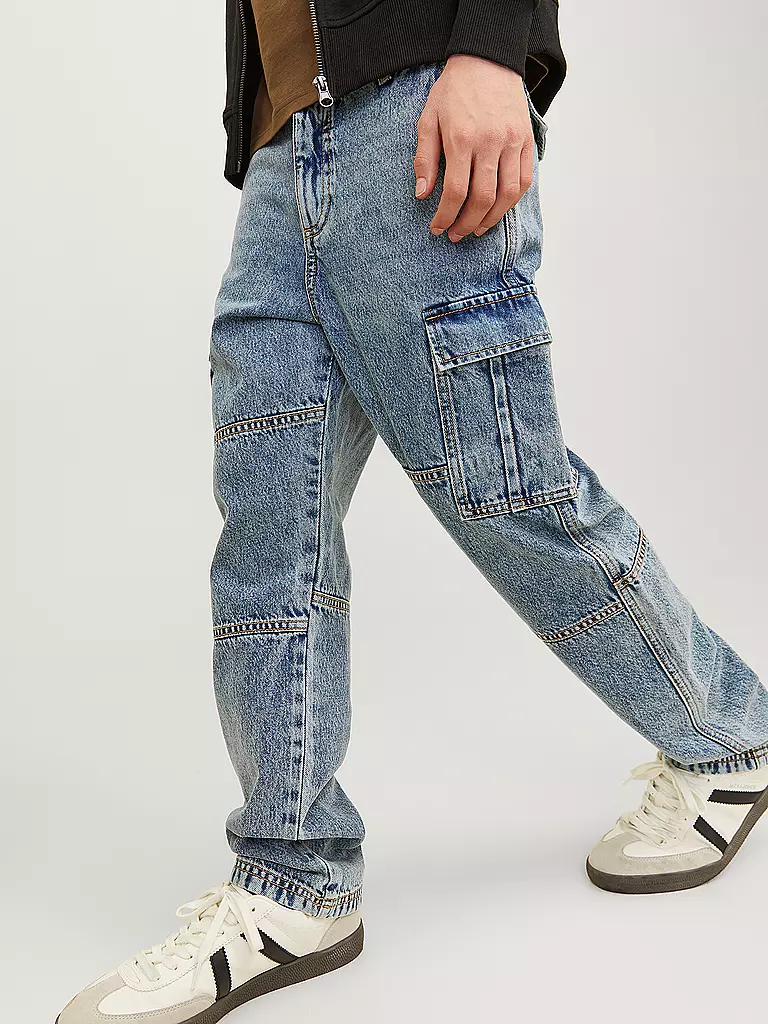 JACK & JONES Jungen Jeans Relaxed Fit JJICHRIS  blau