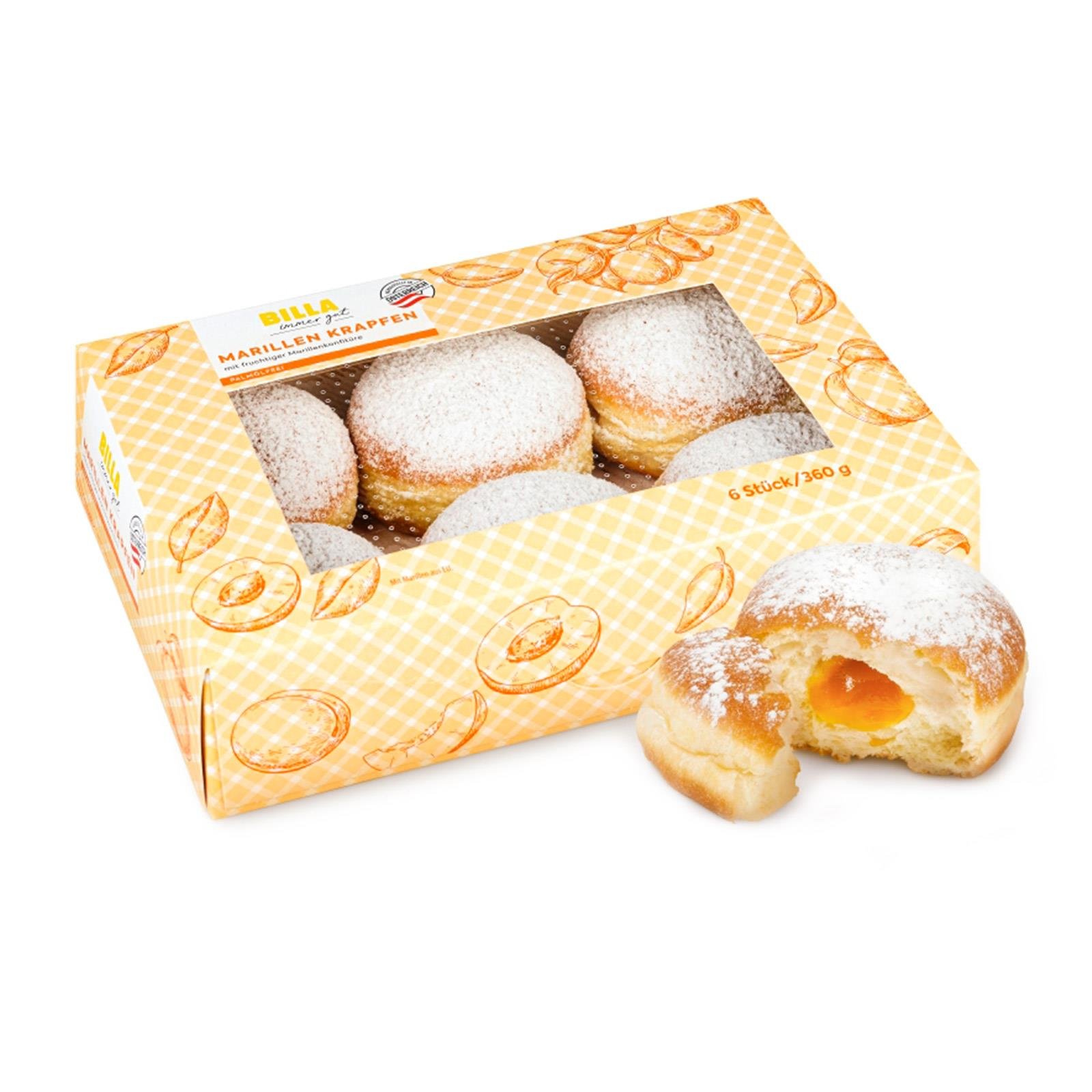 BILLA Marille Krapfen 6er