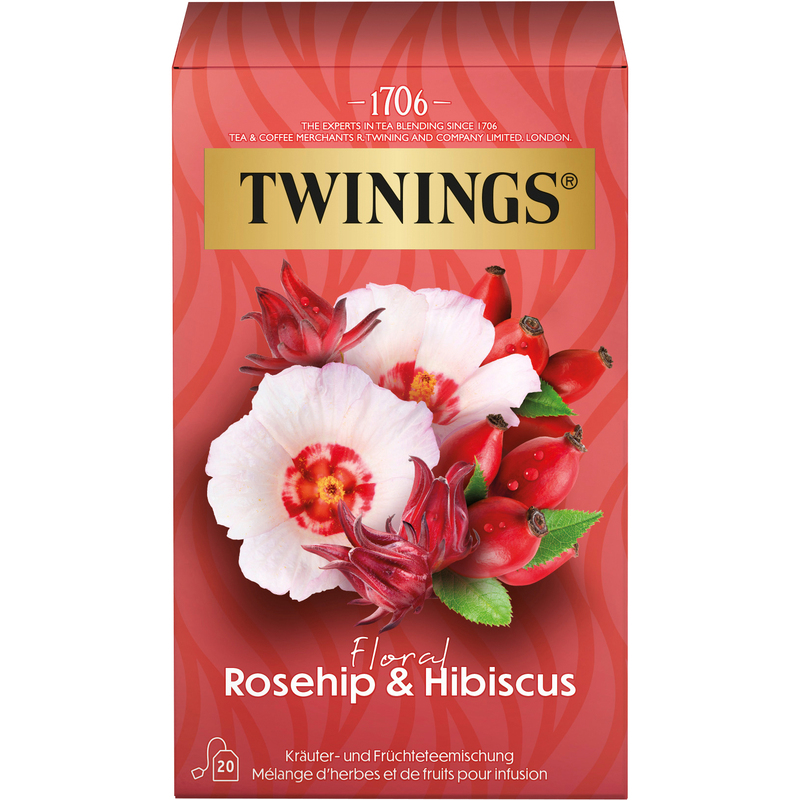 Twinings Tee Floral Hagebutte & Hibiskus, 20 Stück