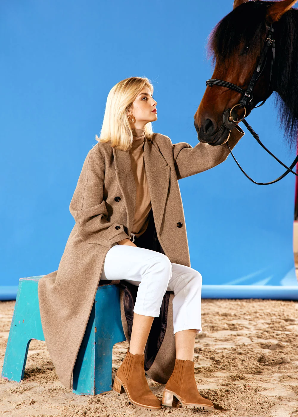 BOOTS IRLANDAIS VELOURS CAMEL