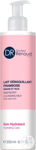 Dr Renaud Lait Démaquillant Framboise Soin Hydratant Visage Et Yeux Flacon 200ml