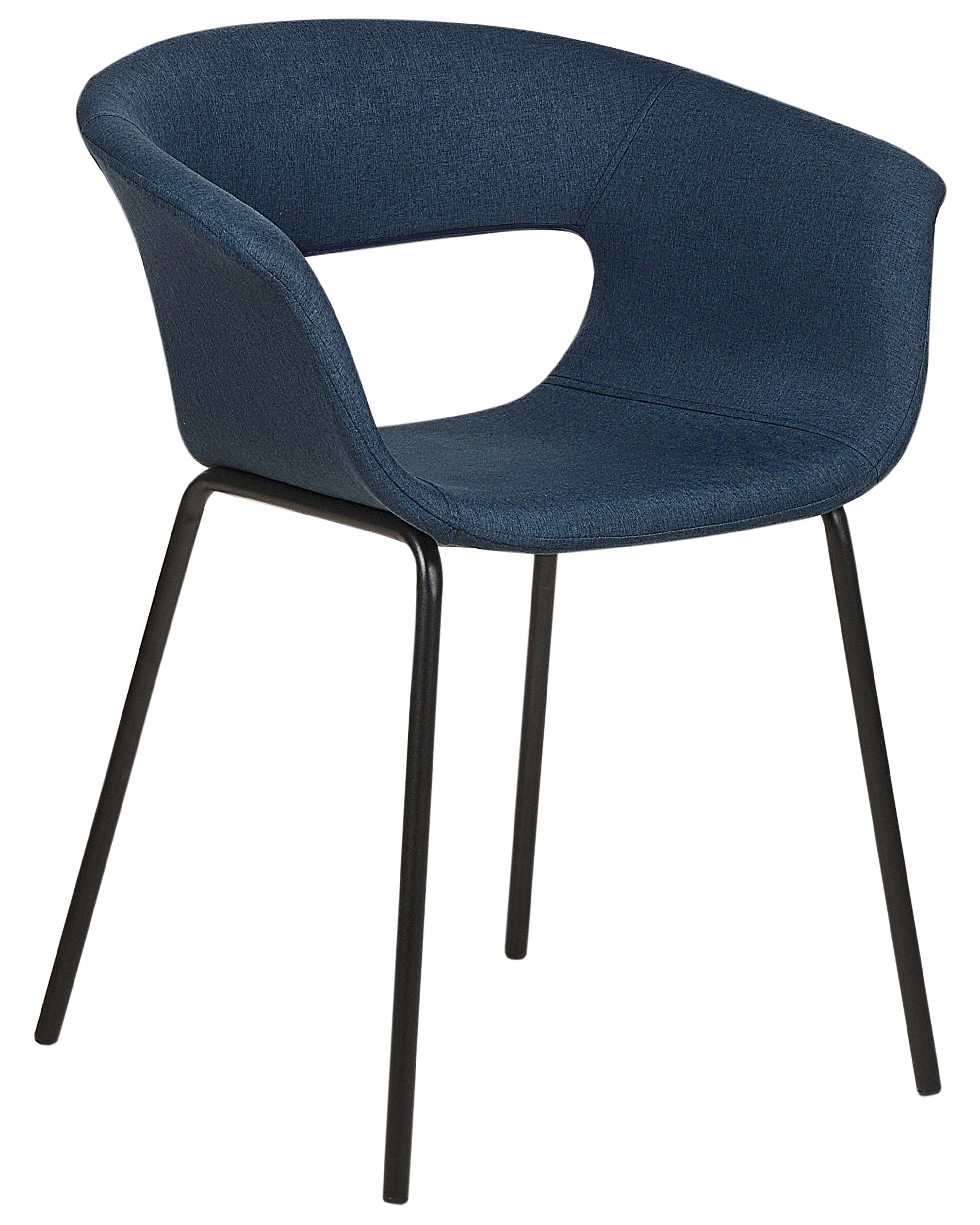 Set van 2 eetkamerstoelen ELMA Donkerblauw