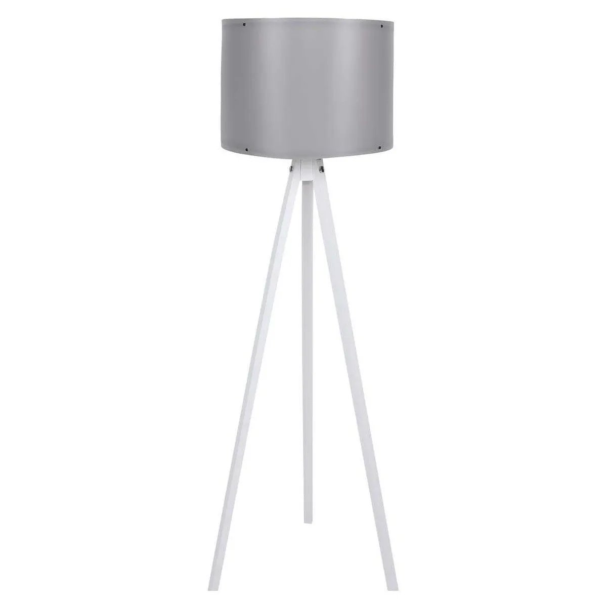 Hanah Home Lampadaire Cap Trépied - Gris, Blanc
