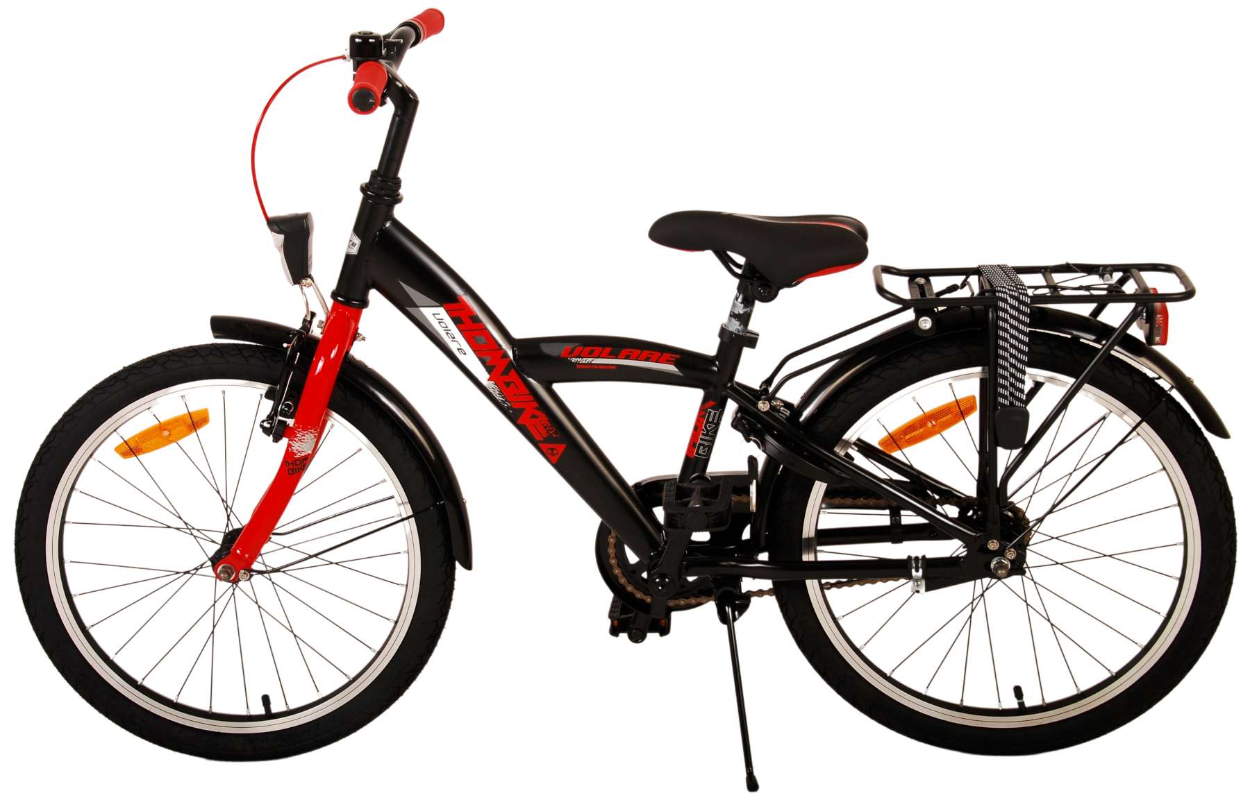 TPFSports Thombike Kinderfahrrad - Jungen - 20 Zoll - Rücktritt + Handbremsen - Schwarz/Grün