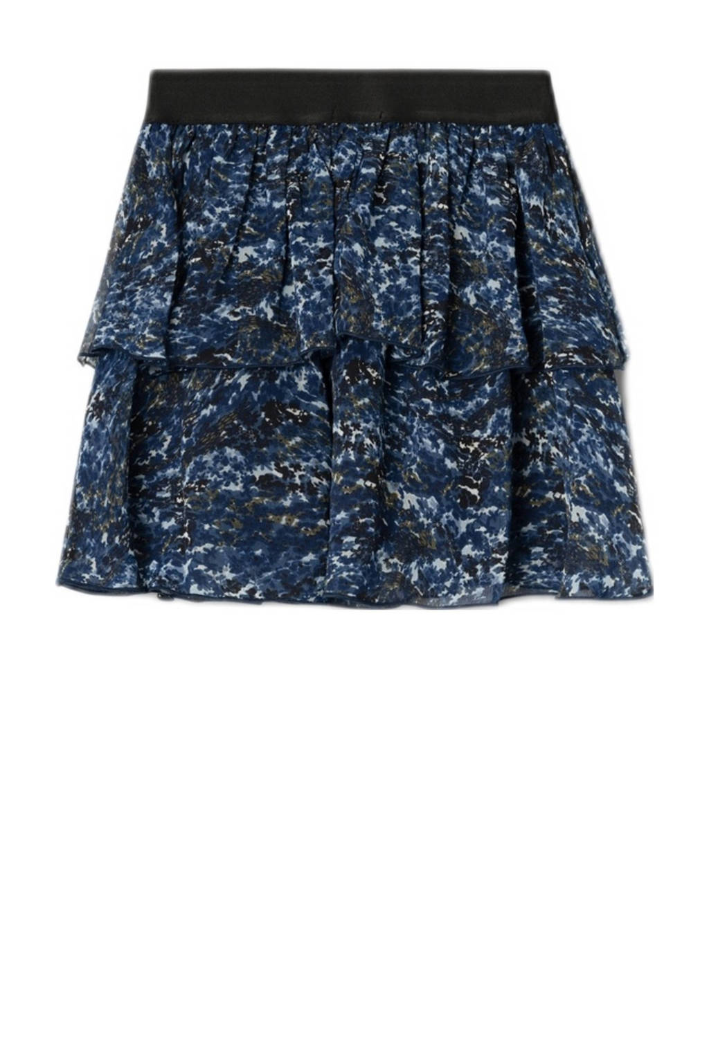 NAME IT midi rok donkerblauw