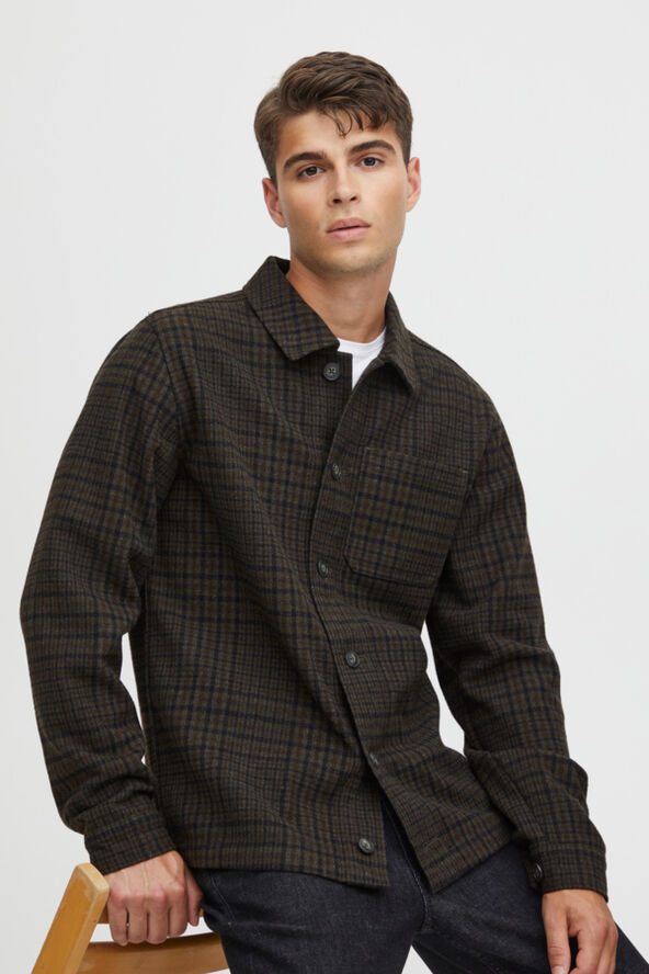 Casual Friday CFJILLIAN checked jacket Dark grey melange
