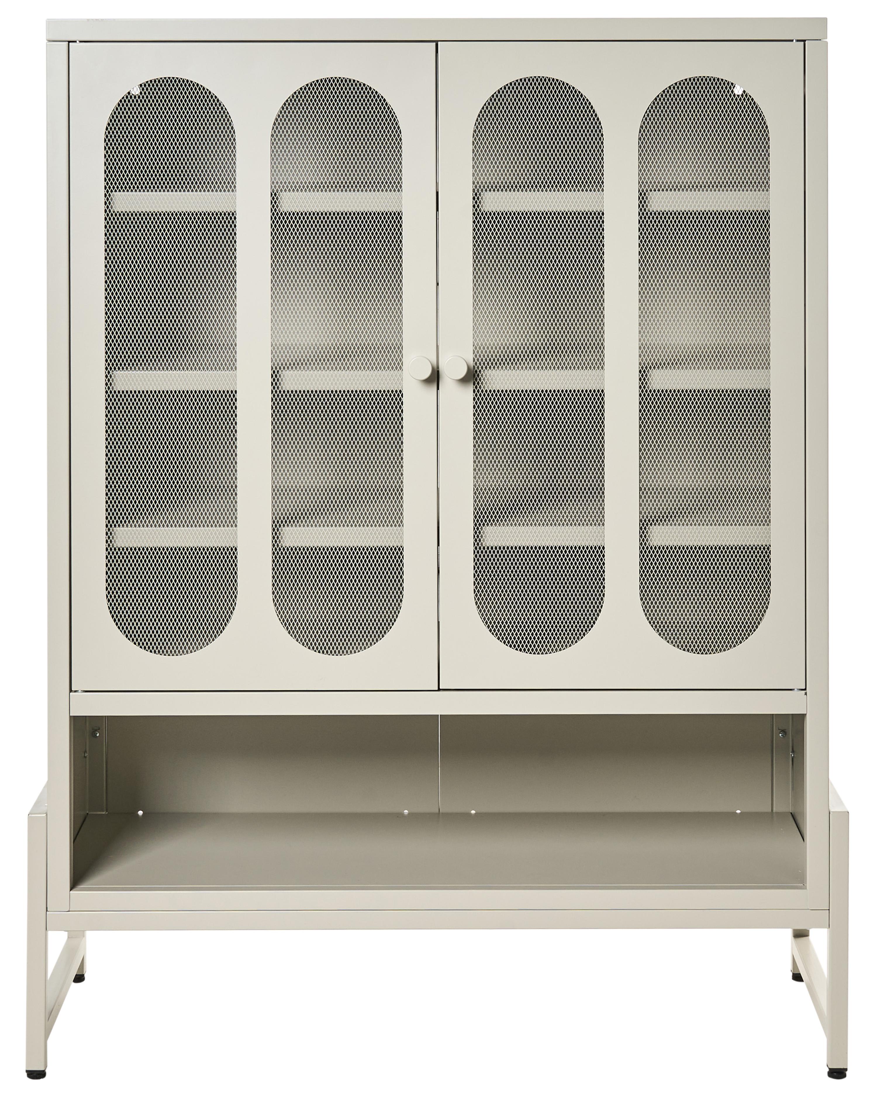 Dressoir met 2 deuren SOLETTA Metaal Beige