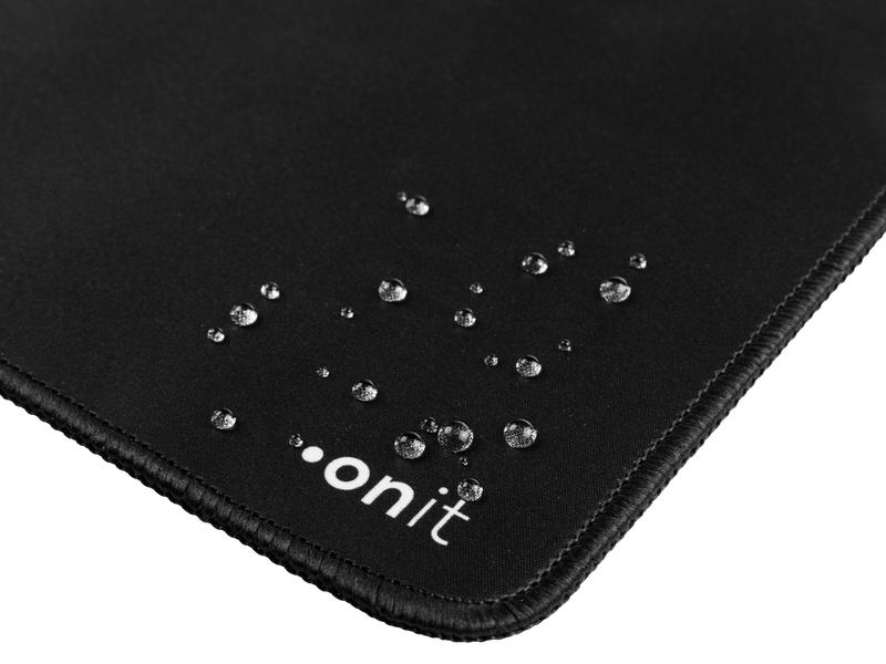 onit Mausmatte Standard Schwarz Mauspad aus weichem Schaumstoff