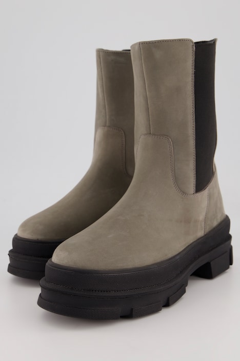 Chelsea-Boots, Elastikeinsatz, Plüschfutter, Weite H
