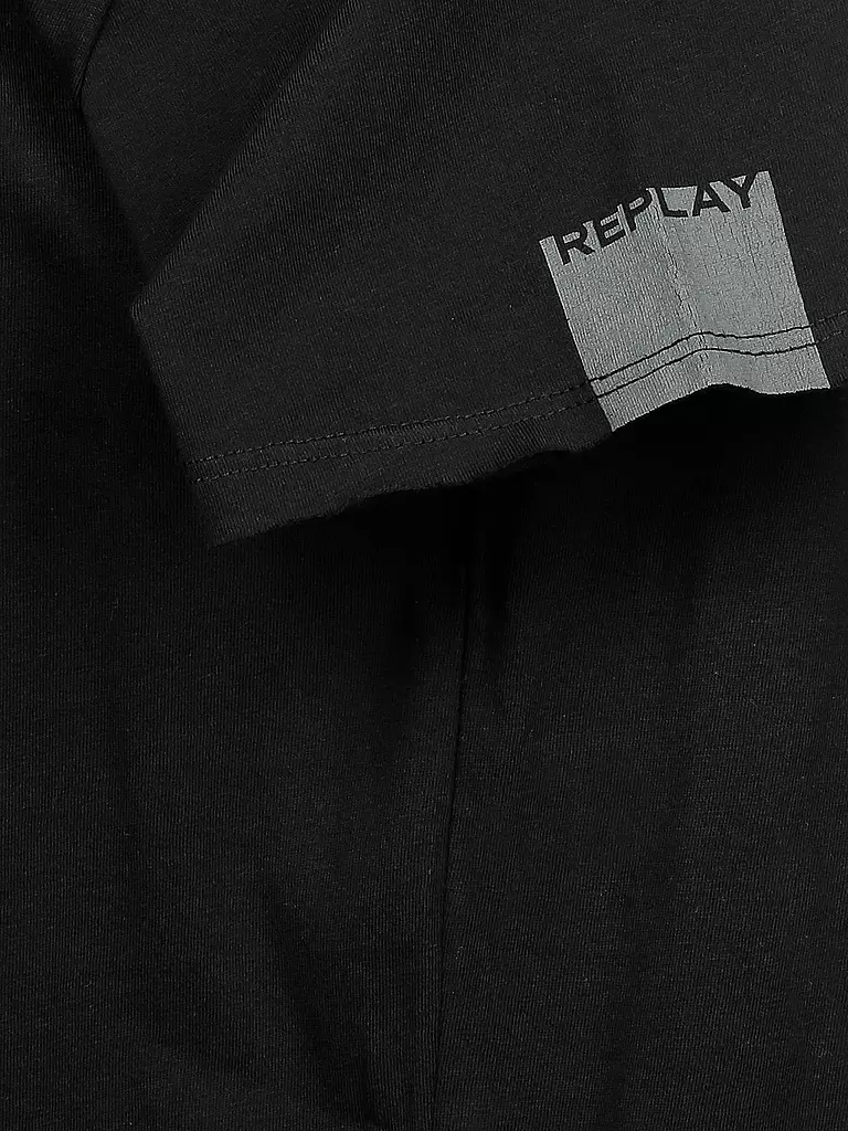 REPLAY T-Shirt  schwarz