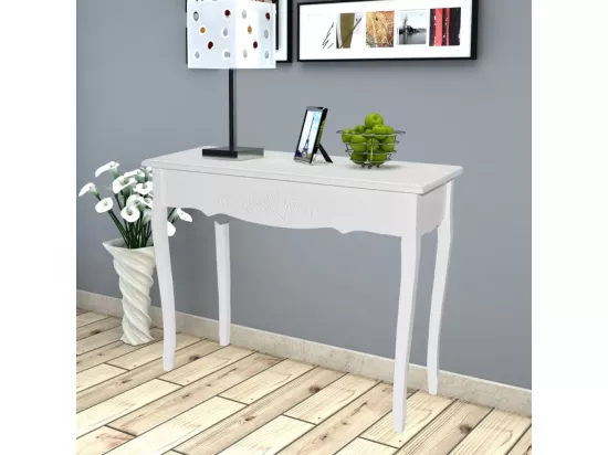 Table de console et coiffeuse Blanc
