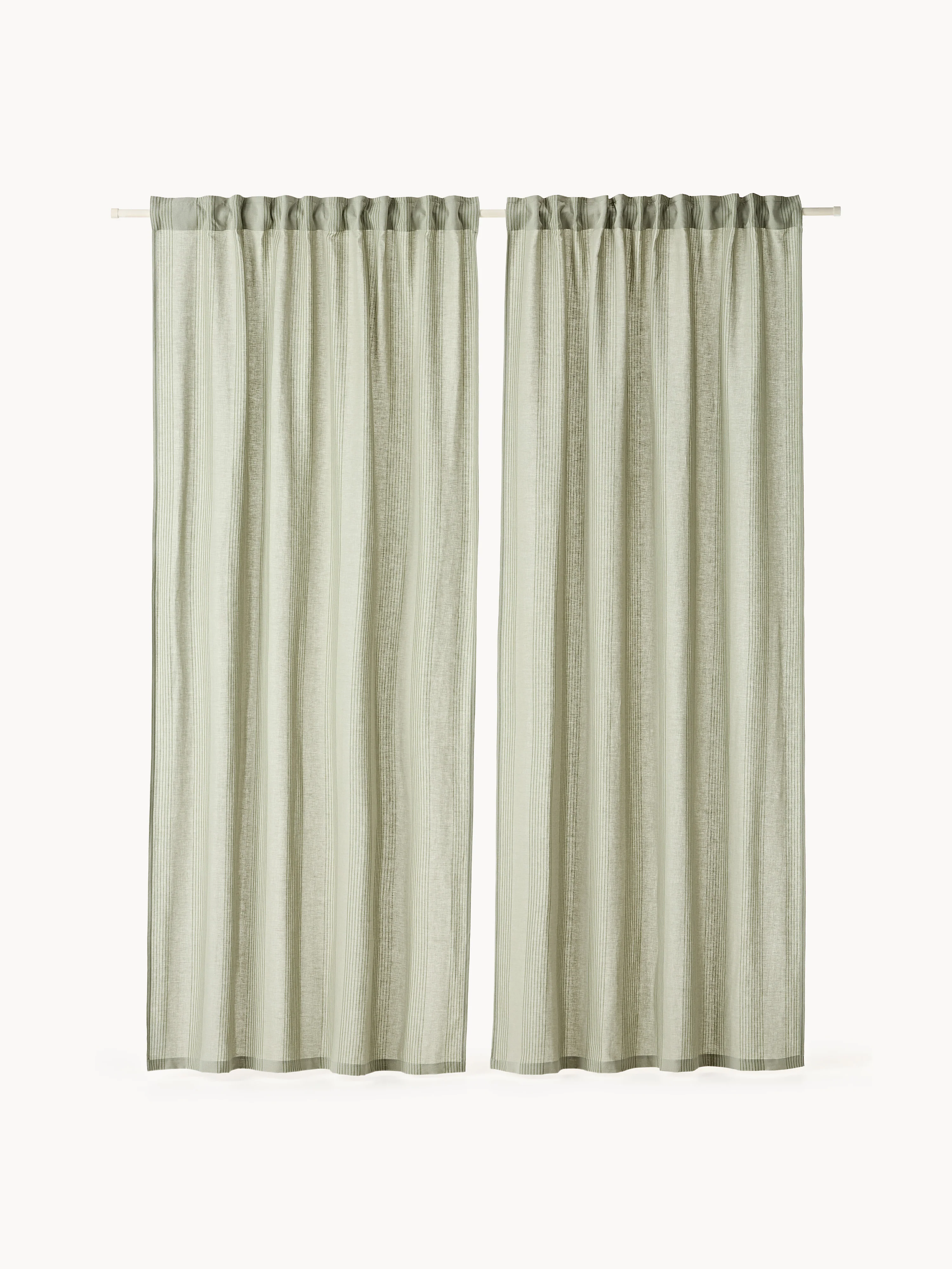 Lichtdoorlatende gordijnen Dewi, 2-delig, B 140 cm