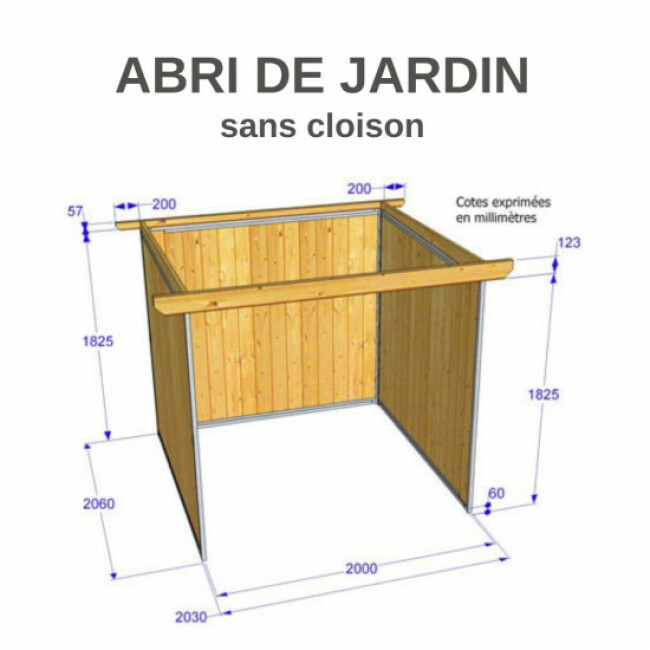 Abri de jardin en bois multi-usages