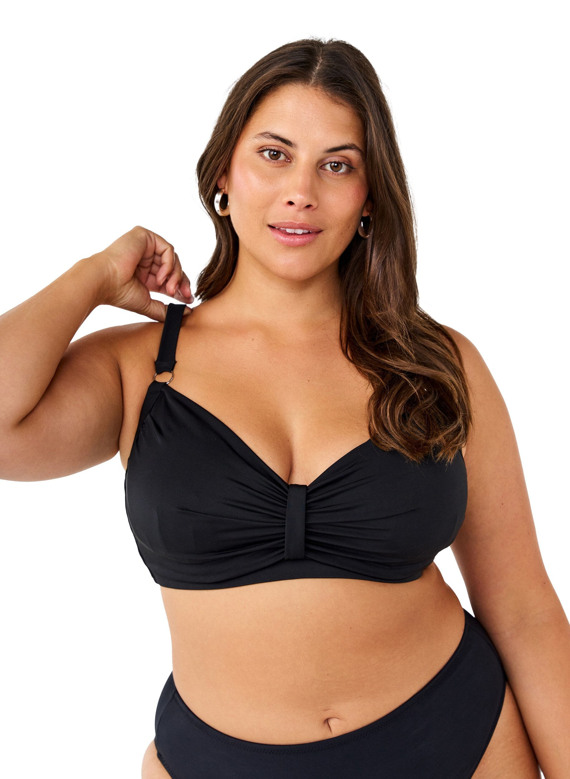 Bikini bøjle bh med draperinger