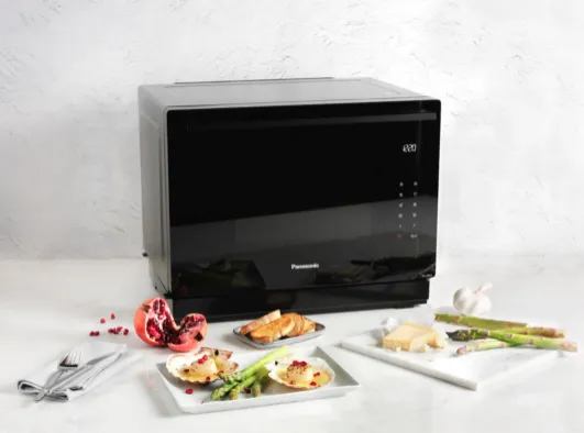 [OUTLET] - Panasonic NN-CS88L - Mikrobølgeovn med varmeledning og grill - 31 liter - 1000 W