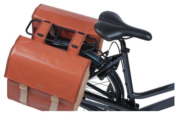 Sacoche de Porte Bagage Basil Urban Load 48-53L Terra Rouge/Rose