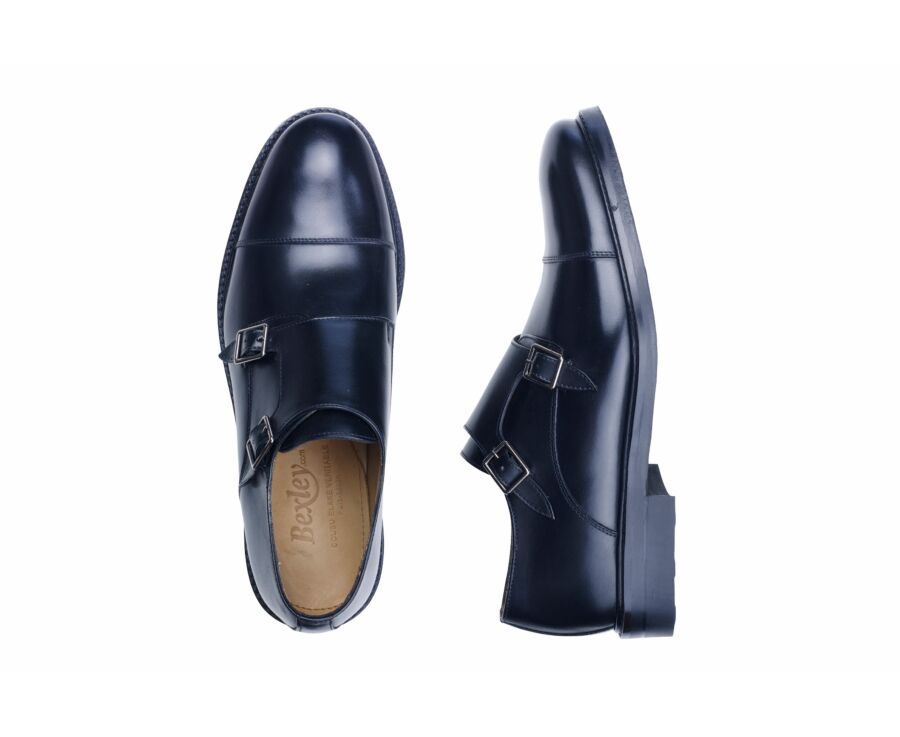 Chaussures homme double boucle Noir - LINDSEY GOMME CITY