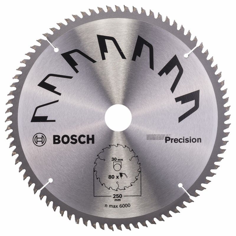 Bosch 2609256882 CIRKELZBL PRECISION 250X2X30/-,T80 (1 stuks)