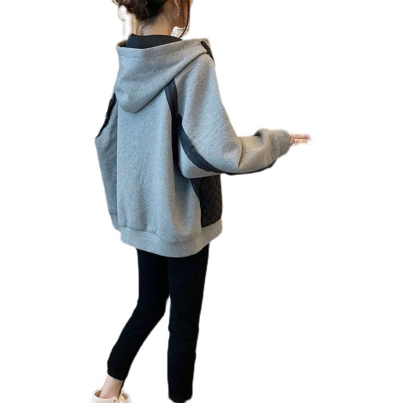 Jeonseon - Gewatteerde hoodie met rits