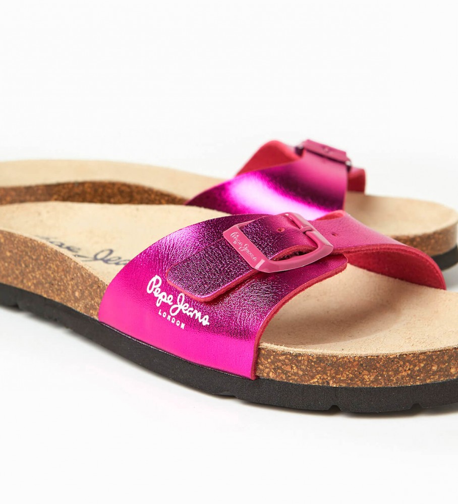 Sandálias anatômicas Pepe Jeans Oban Metal rosa