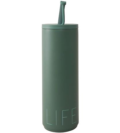 Design Letters Thermoelement m. Strohhalme - 500 Green - 500 ml