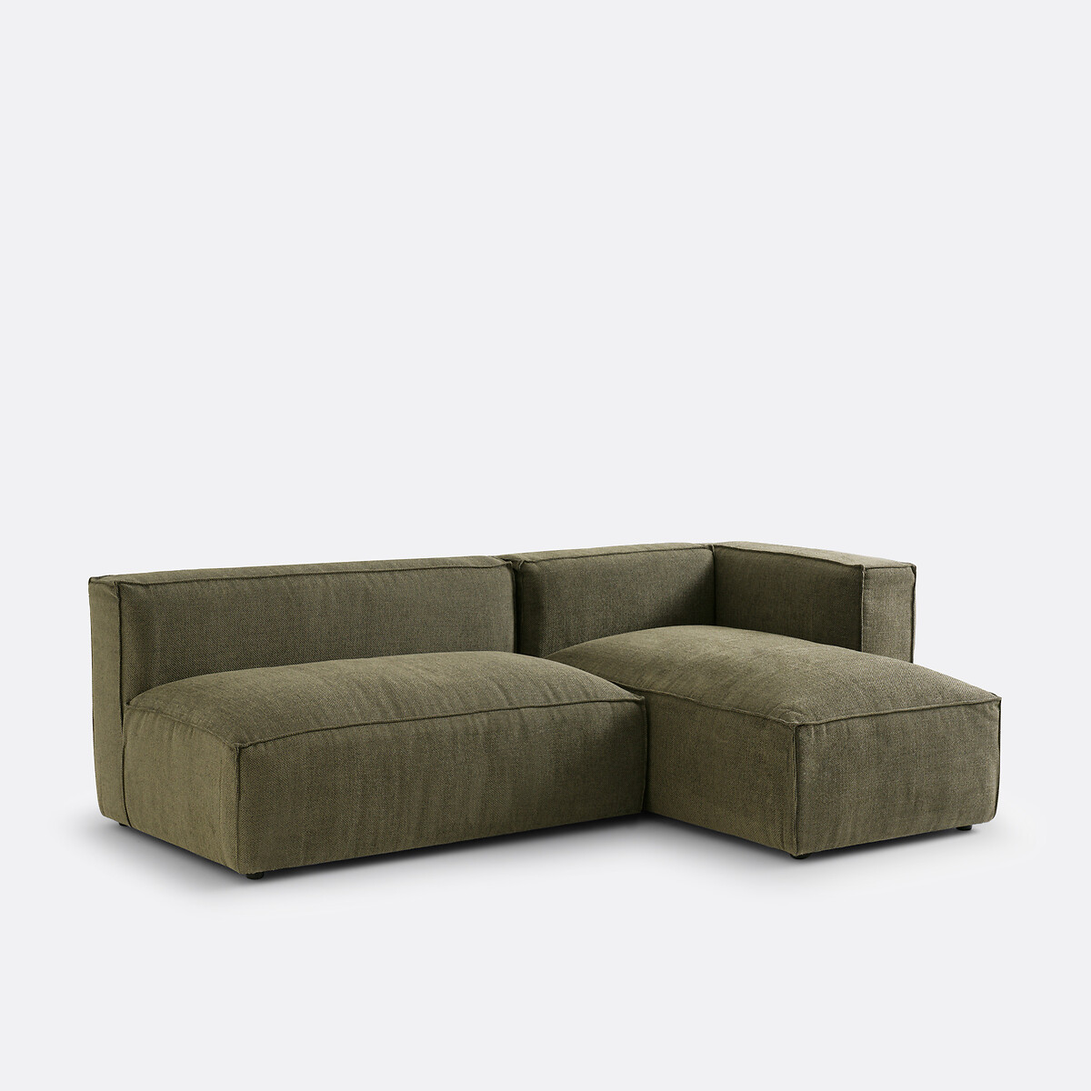 LA REDOUTE INTERIEURS<br>Sofá modular de 2 lugares em tecido texturizado, Seven
