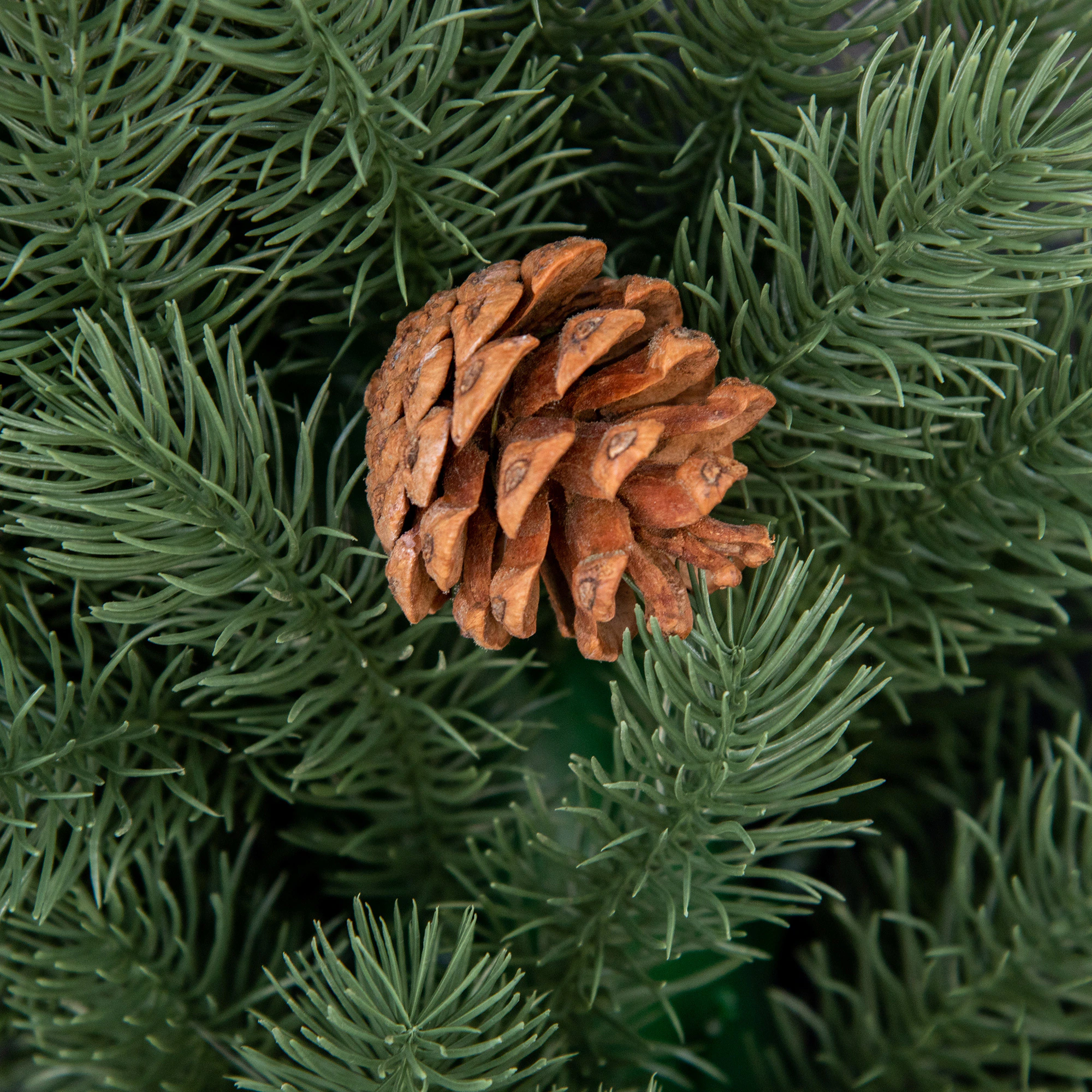 HOMCOM Weihnachtskranz mit Schmuck grün Ø60 x 8T cm