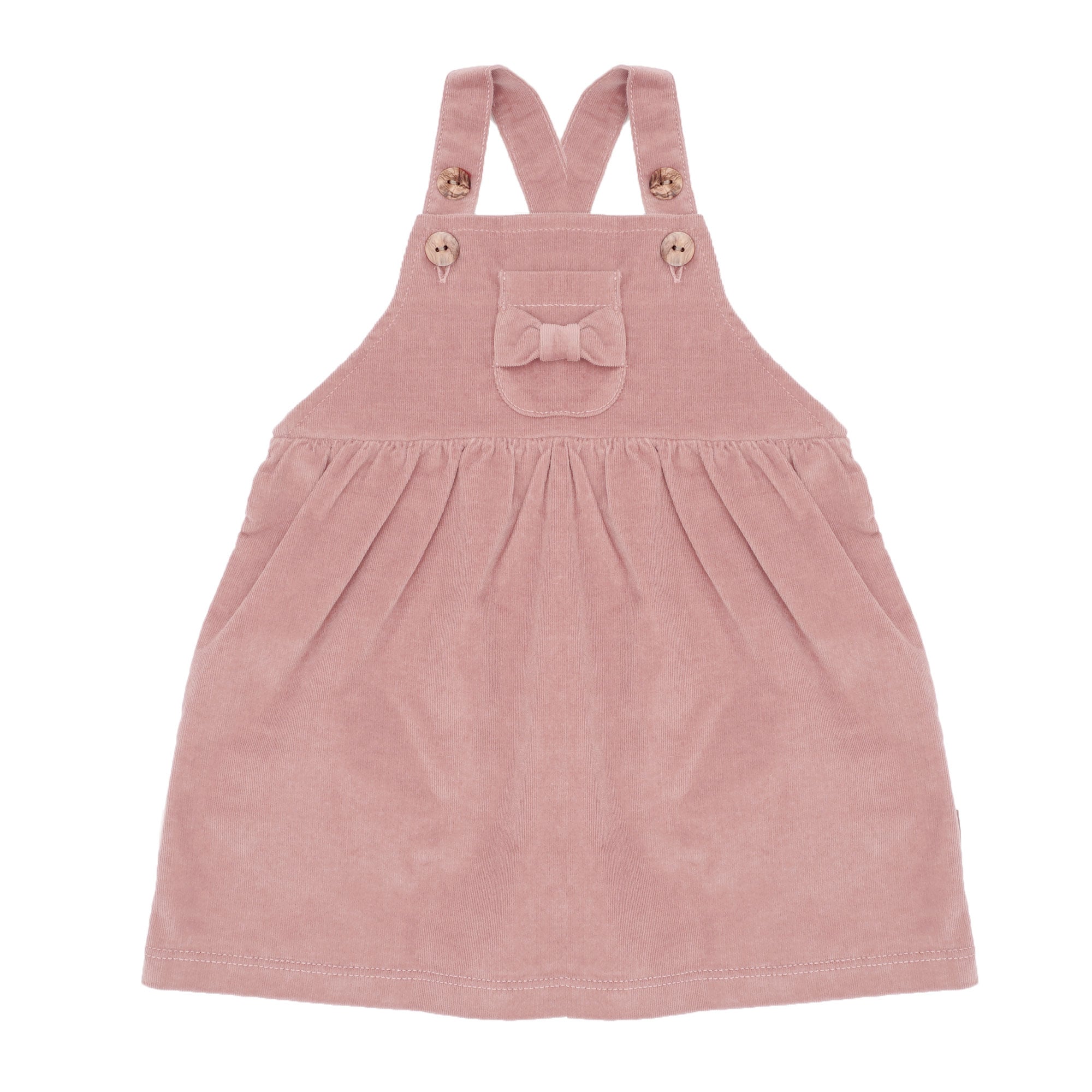 MAXIMO Latzkleid aufgesetzte Tasche hoher Baumwollanteil, Stretch-Cord, mit Trägern, Gummizug