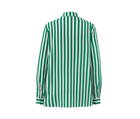 Gestreifte Bluse, grün