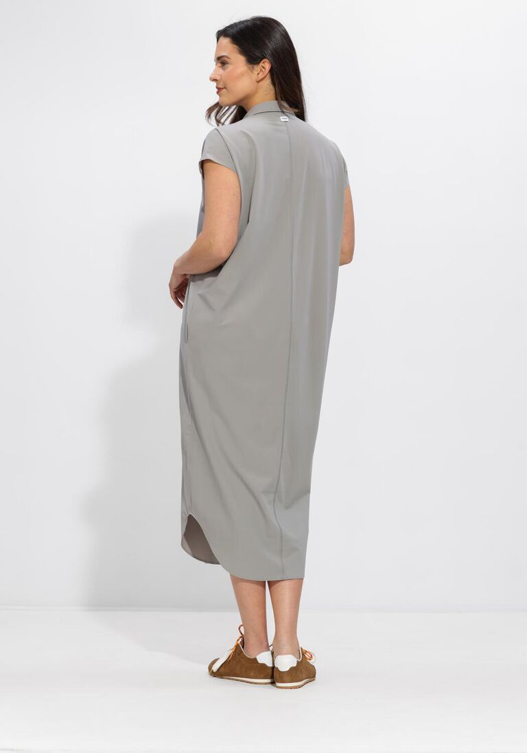 grijze penn & ink midi jurk dress
