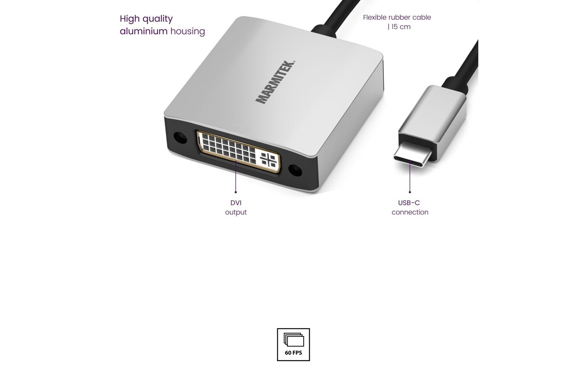 Adapter Connect USB-C > DVIUSB-C auf DVI Adapter