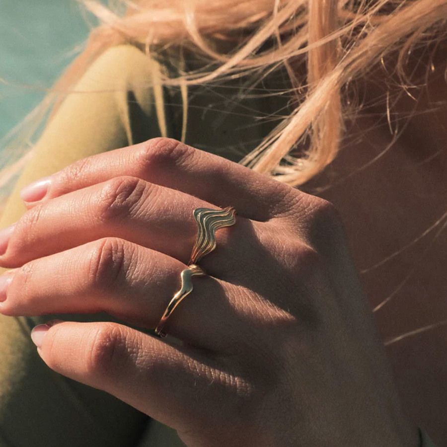 Sistie Silke X Sistie Ring Gold Plated Onesize