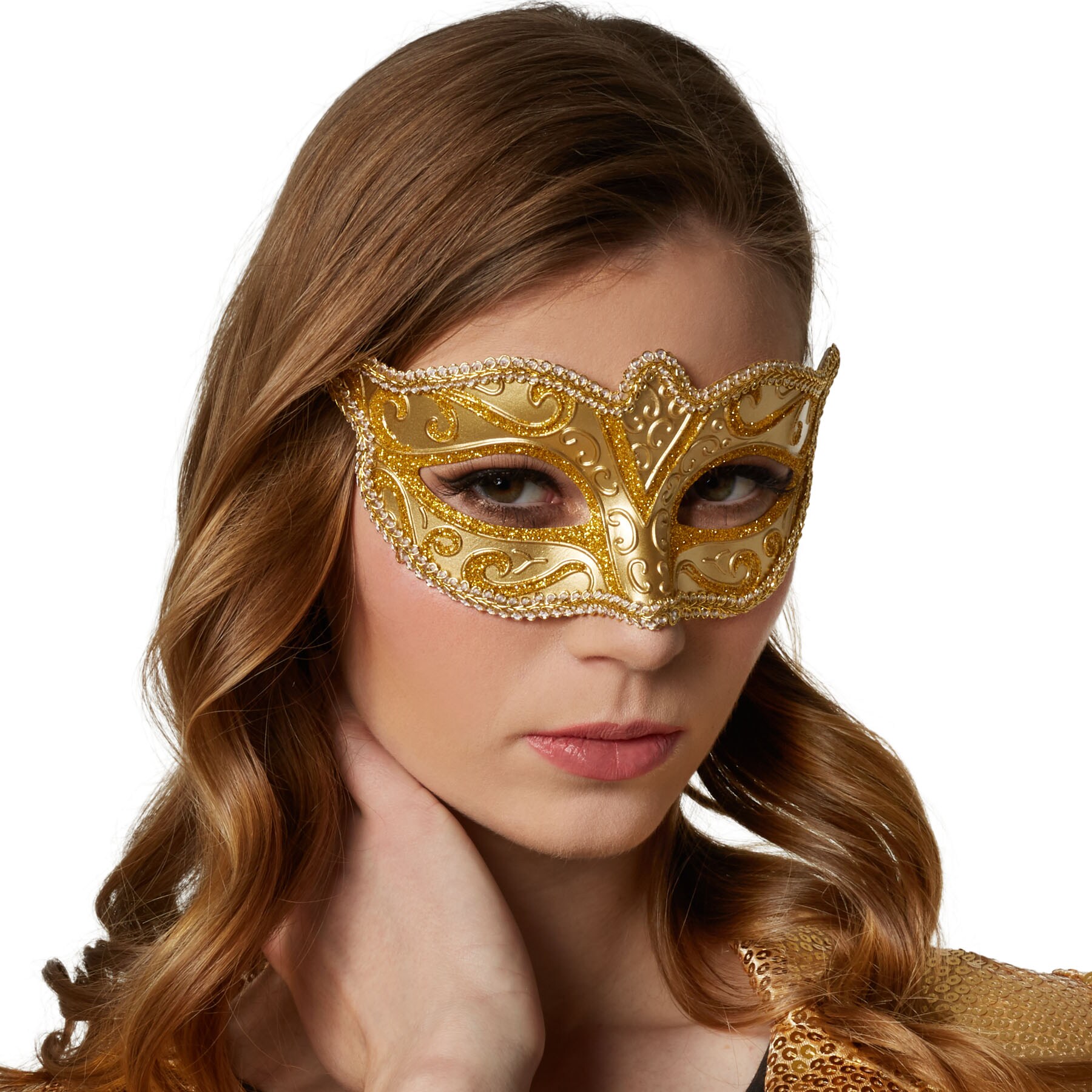 tectake® Venezianische Maske mit Muster