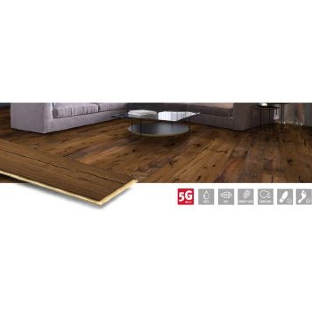 PARKETTGULV NQD OAK CHATEAU 1-STAV 5G 14X190X1900MM