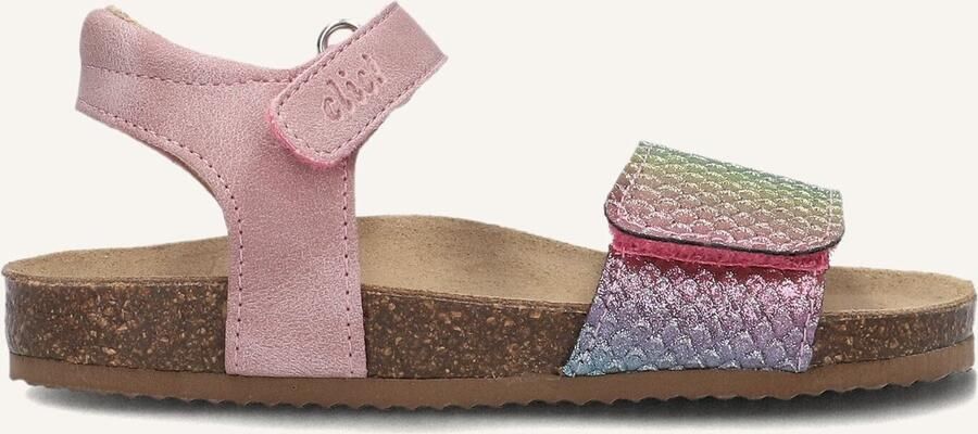 Clic! leren sandalen roze Meisjes Leer Meerkleurig 34