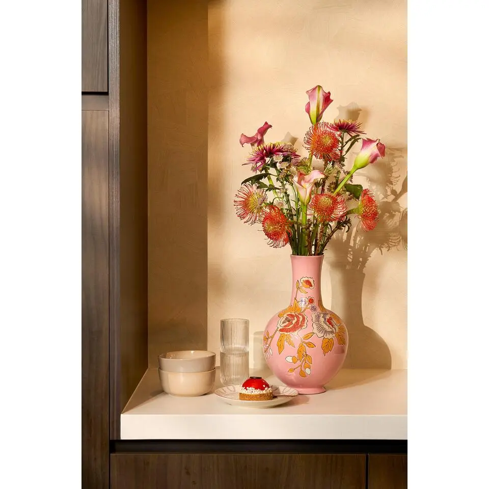 Mica Decorations Eloise Vaas - H36 x Ø22 cm - Keramiek - Roze