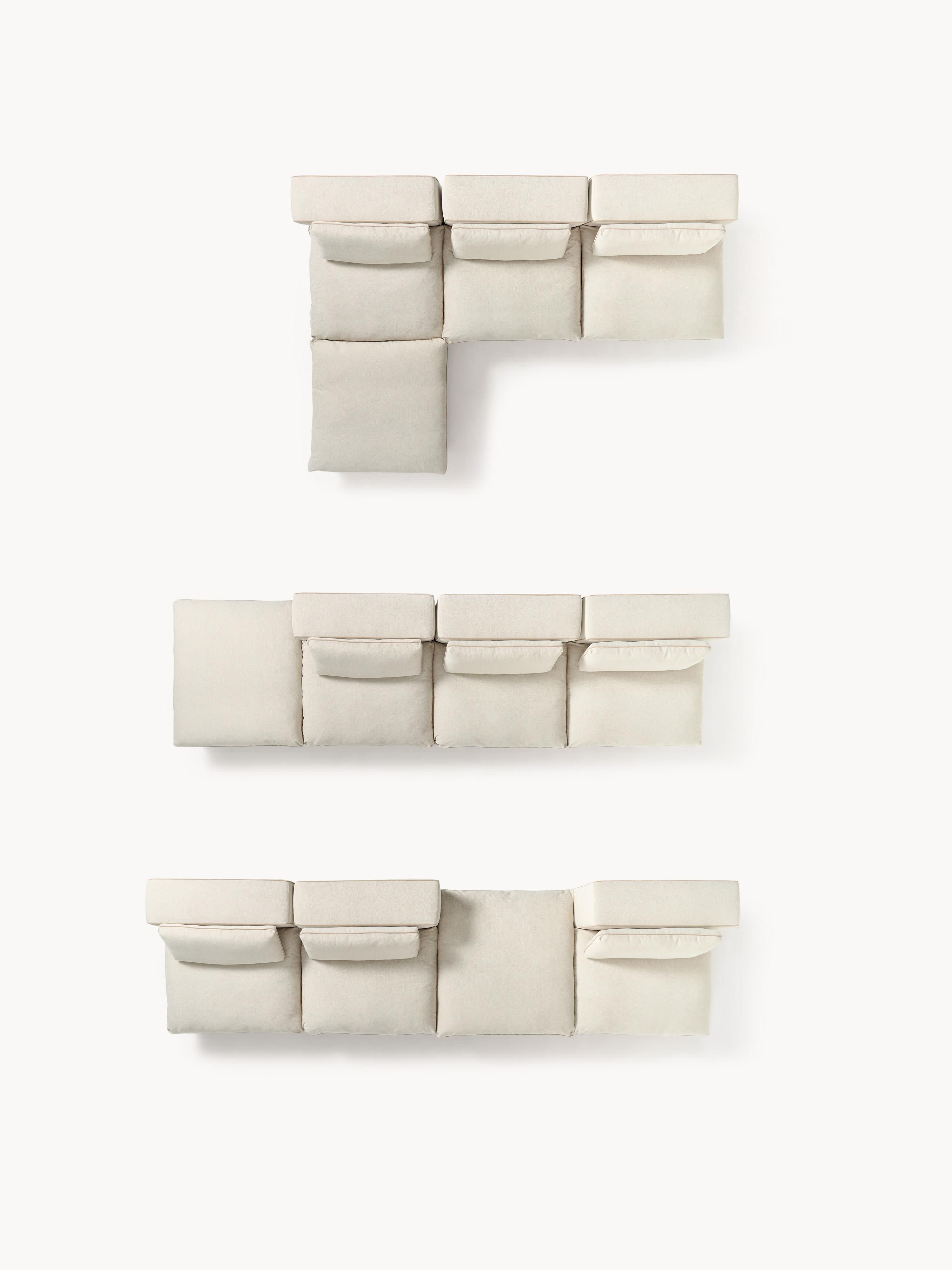 Modulaire bank Felix met poef (links/rechts)