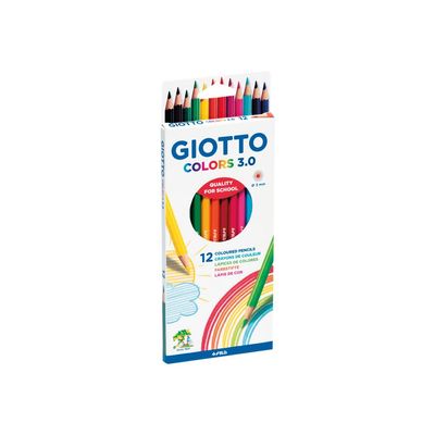 GIOTTO Colors 3.0 - 12 Crayons de couleur